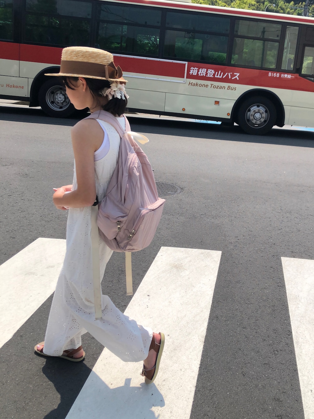 nami *さんの「SALT WATER SANDALS / Surfer ウォッシャブル レザー サンダル （約16～22cm）（こども ビームス）」を使ったコーディネートの1枚目の写真