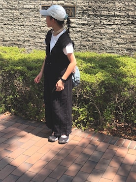 「アイテム（バックパック/リュック）」を使った、nami *さん（キッズ・141cm・10代）の夏コーディネート