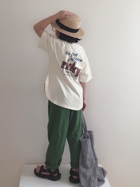 「アイテム（サンダル）」を使った、nami *さん（キッズ・110cm）の夏コーディネート