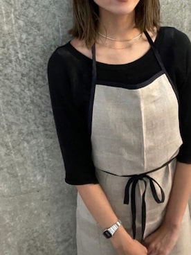 「エプロン」｜Asami ネイリストさん（レディース・163cm・20代）の秋コーディネート