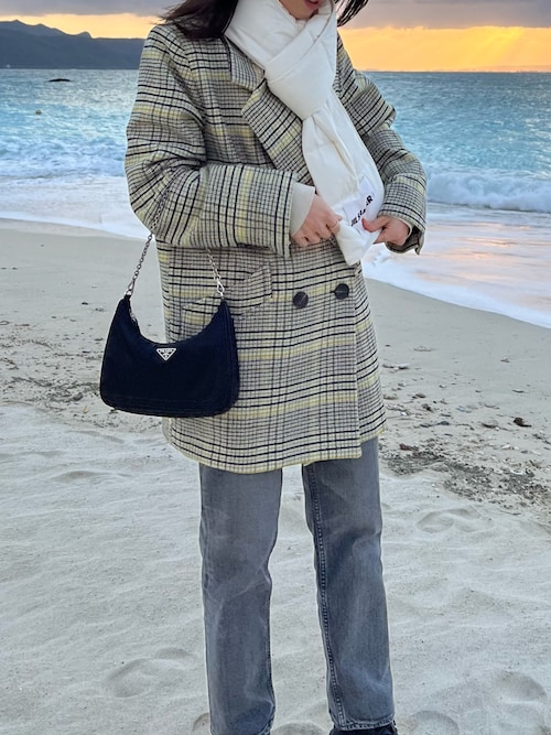 MOUSSY（マウジー）の「CHECK MIDDLE ジャケット（テーラード