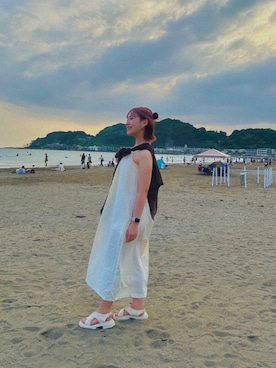 「海」｜「アイテム（ワンピース/ドレス）」を使った、giriningen さん（レディース・157cm）の夏コーディネート
