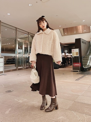 新品♡snidel ショートボアコート 【海外限定】 38.0%割引