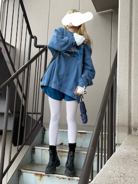 「白タイツ」｜年金さん（レディース・156cm・20代）の秋コーディネート