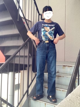 「UNIQLO U」｜年金さん（レディース・156cm）の夏コーディネート