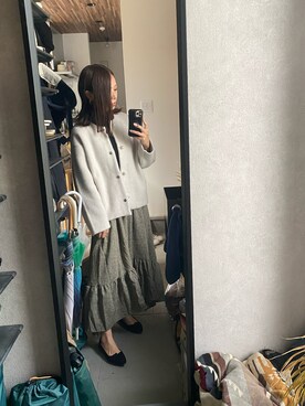 「Rirandture（リランドチュール）のアイテム」を使った、Yuki Katagiriさん（レディース・160cm）の秋コーディネート