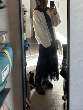 「アイテム（ワンピース/ドレス）」を使った、Yuki Katagiriさん（レディース・160cm・30代）の冬コーディネート