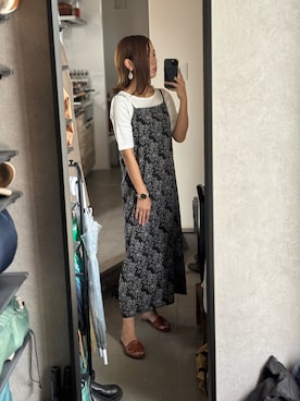 「アイテム（ワンピース）」を使った、Yuki Katagiriさん（レディース・160cm・30代）の夏コーディネート