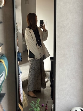 「アイテム（デニムジャケット）」を使った、Yuki Katagiriさん（レディース・160cm・30代）の秋コーディネート