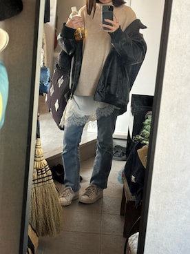 Yuki Katagiriさん(レディース・160cm)の冬コーディネート