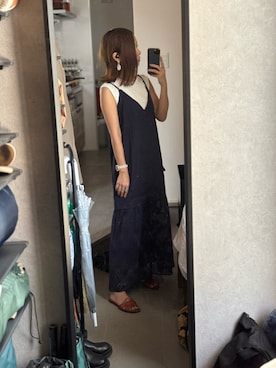 「アイテム（ワンピース/ドレス）」を使った、Yuki Katagiriさん（レディース・160cm・30代）の夏コーディネート