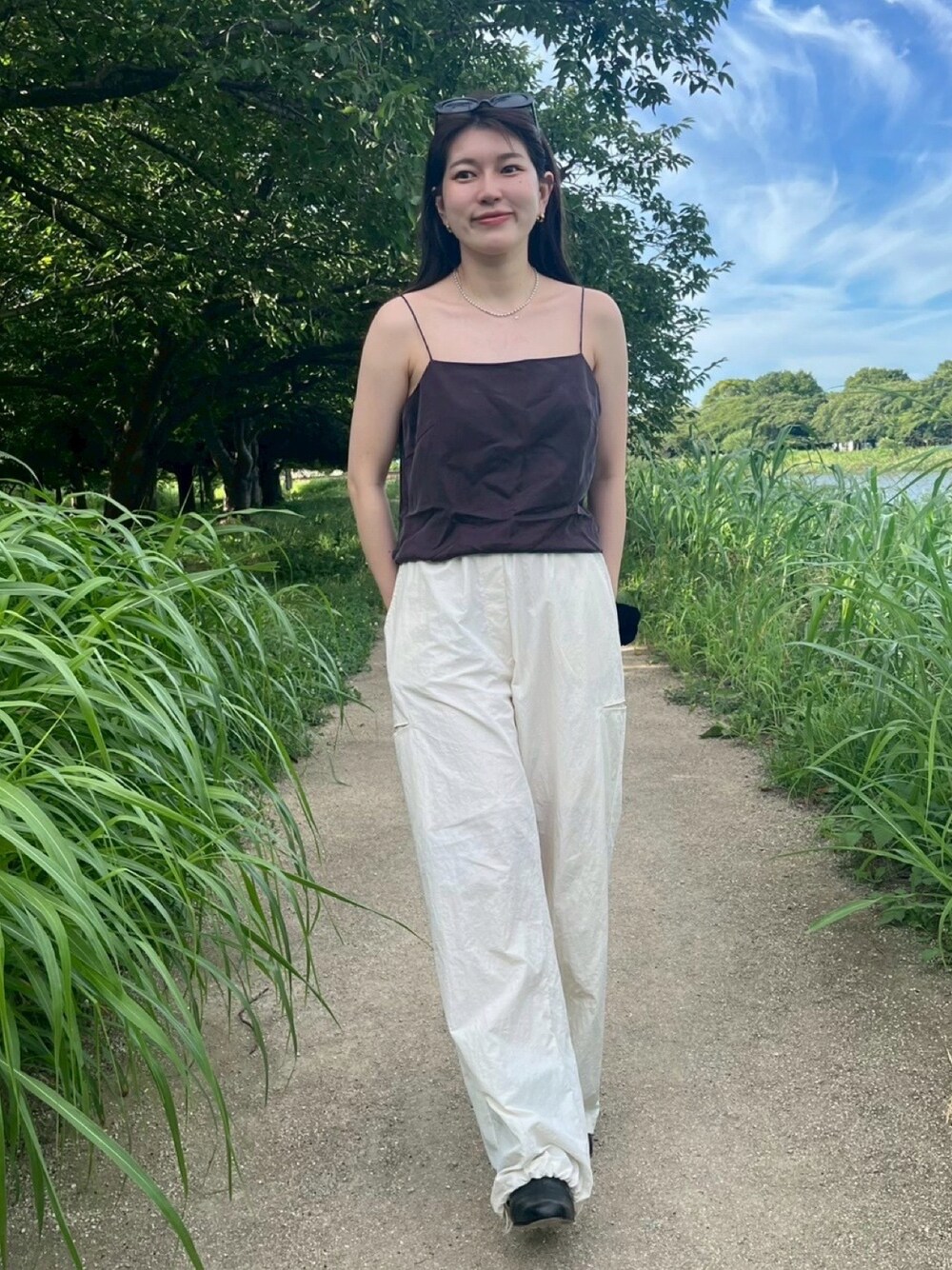 TODAYFUL（トゥデイフル）の「Matte Satin Camisole（キャミソール