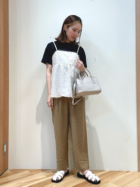 「キャミビスチェ」｜arisaさん（レディース・161cm）の夏コーディネート