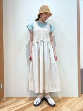 「SM2（エスエムツー）のアイテム（ワンピース/ドレス）」を使った、arisaさん（レディース・161cm）の夏コーディネート