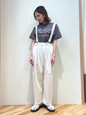 「SM2（エスエムツー）のアイテム（オールインワン・サロペット）」を使った、arisaさん（レディース・160cm）の夏コーディネート