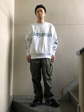 「ACTUAL SOURCE（アクチュアルソース）のアイテム」を使った、takuyoshiokaさん（メンズ・175cm）の春コーディネート