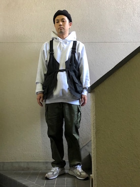「Snow Peak（スノーピーク）のアイテム（その他アウター）」を使った、takuyoshiokaさん（メンズ・175cm）の春コーディネート