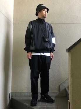「is-ness（イズネス）のアイテム（ジャケット/アウター）」を使った、takuyoshiokaさん（メンズ・175cm）の春コーディネート