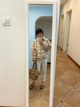 「PAUL&JOE（ポールアンドジョー）のアイテム（バッグ）」を使った、アカネさん（レディース・153cm）の冬コーディネート