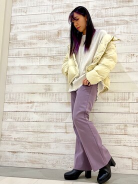 Gu ジーユー のダウンジャケット コートを使ったレディース人気ファッションコーディネート ユーザー ショップスタッフ Wear