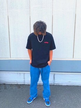 「アイテム（Tシャツ/カットソー）」を使った、Rikitoⓗさん（メンズ・180cm）の夏コーディネート