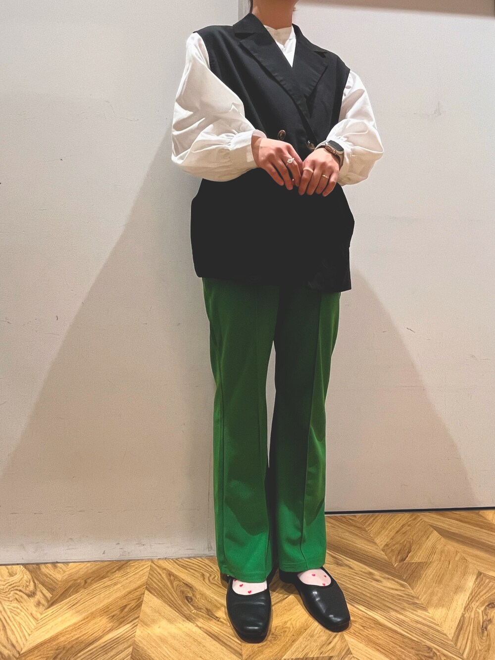 ヒューちゃん様❤️7点☘️P1☘新品 GRL センタープレスフレアパンツ S GRL（グレイル）の「センターピンタックフレアパンツ（その他