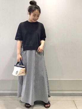 「BEARDSLEY」｜「アイテム（その他シューズ）」を使った、yamさん（レディース・152cm）の春コーディネート