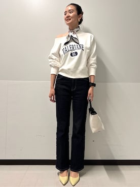 「OPAQUE.CLIP（オペークドットクリップ）のアイテム」を使った、Hazukiさん（レディース・165cm）の春コーディネート