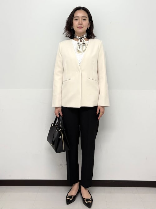 MACPHEE ベージュ【美品・洗える】コットンVネックジップアップジャケット natural couture】WZIPニットジャケット[品番：OLOW0013674]｜RMAF