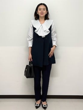 「OPAQUE.CLIP（オペークドットクリップ）のアイテム」を使った、Hazukiさん（レディース・166cm）の冬コーディネート