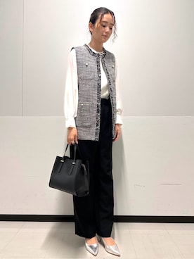 「OPAQUE.CLIP（オペークドットクリップ）のアイテム」を使った、Hazukiさん（レディース・165cm）の冬コーディネート