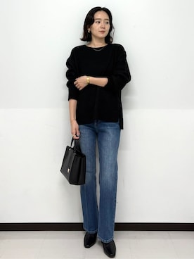 「OPAQUE.CLIP（オペークドットクリップ）のアイテム」を使った、Hazukiさん（レディース・166cm）の冬コーディネート