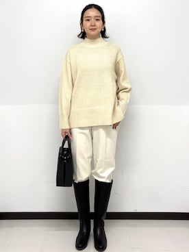 「OPAQUE.CLIP（オペークドットクリップ）のアイテム」を使った、Hazukiさん（レディース・166cm）の秋コーディネート
