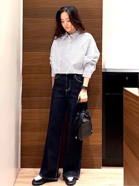 「OPAQUE.CLIP（オペークドットクリップ）のアイテム」を使った、Hazukiさん（レディース・165cm）の秋コーディネート