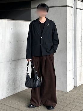 「Vネックニット」｜syogoさん（メンズ・180cm）の春コーディネート