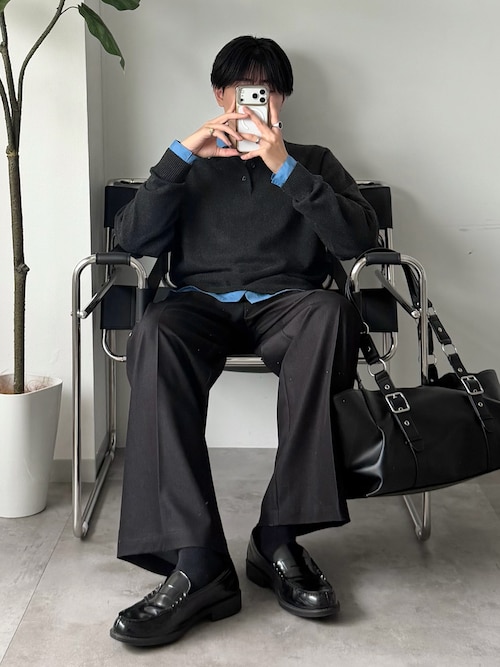「SELLE GLANT(セレグランテ)のASSORT BASIC REGULAR SHIRT/アソートベーシックレギュラーシャツ(シャツ/ブラウス)」を使った、syogoさん(メンズ・180cm)の秋コーディネート