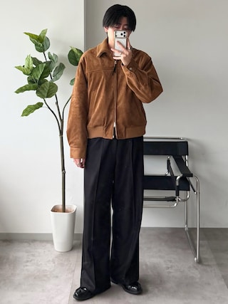 「SELLE GLANT(セレグランテ)のSEMIWIDE SLACKS PANTS / セミワイドスラックスパンツ(スラックス)」を使った、syogoさん(メンズ・180cm)の秋コーディネート