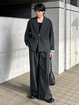 「アイテム（ハンドバッグ）」を使った、syogoさん（メンズ・180cm）の秋コーディネート