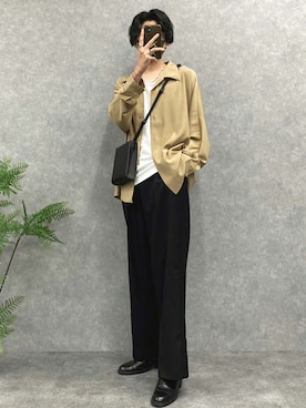 「Adoon plain（アドーンプレーン）のアイテム」を使った、syogoさん（メンズ・180cm）の秋コーディネート