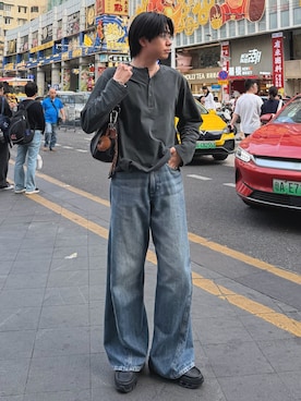 「ZARA（ザラ）のアイテム（パンツ）」を使った、syogoさん（メンズ・180cm）の春コーディネート