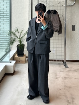 「selle glant（セレグランテ）のアイテム」を使った、syogoさん（メンズ・180cm）の春コーディネート