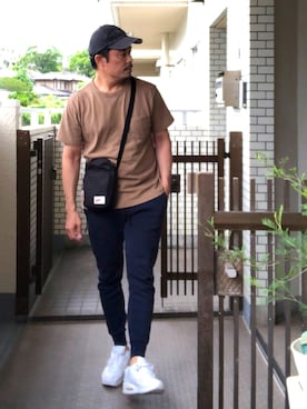 「NIKE(ナイキ)のアイテム(ショルダーバッグ)」を使った、seiさん(メンズ・172cm)の夏コーディネート