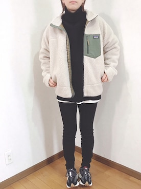 「レトロX」｜「アイテム（ブルゾン）」を使った、あゆさん（レディース・157cm）の秋コーディネート