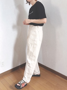 「SHAKA（シャカ）のアイテム（シューズ）」を使った、あゆさん（レディース・157cm）の夏コーディネート
