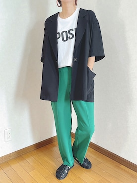 「NOMINE（ノミネ）のアイテム（ジャケット/アウター）」を使った、あゆさん（レディース・157cm）の夏コーディネート