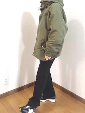「GERRY（ジェリー）のアイテム（マウンテンパーカー）」を使った、あゆさん（レディース・157cm）の冬コーディネート