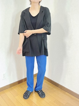 「NOMINE（ノミネ）のアイテム（ジャケット/アウター）」を使った、あゆさん（レディース・157cm）の夏コーディネート