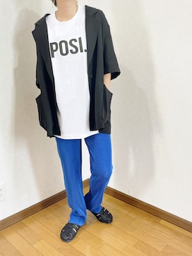 「NOMINE（ノミネ）のアイテム（ジャケット/アウター）」を使った、あゆさん（レディース・157cm）の夏コーディネート