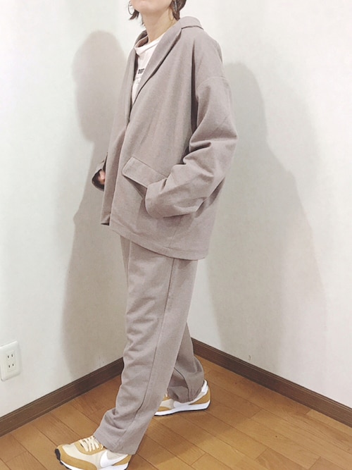 セール】セットアップが楽しめる！ゆったりテーパードパンツ