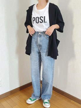 「NOMINE（ノミネ）のアイテム（ジャケット/アウター）」を使った、あゆさん（レディース・157cm）の夏コーディネート